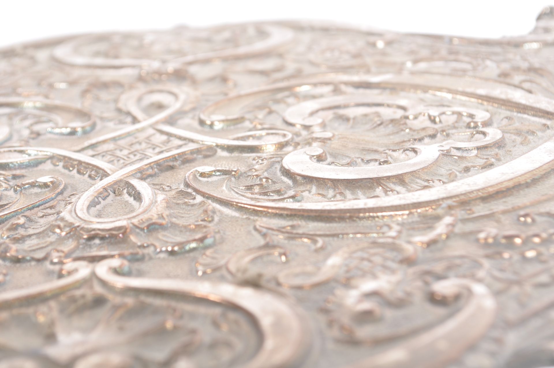 LATE 19TH CENTURY SILVER PLATED MIRROR TOP TABLE - Image 5 of 11