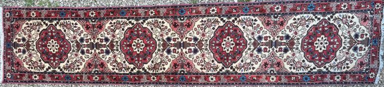 EARLY 20TH CENTURY NORTH WEST PERSIAN RUDBAR FLOOR RUNNER