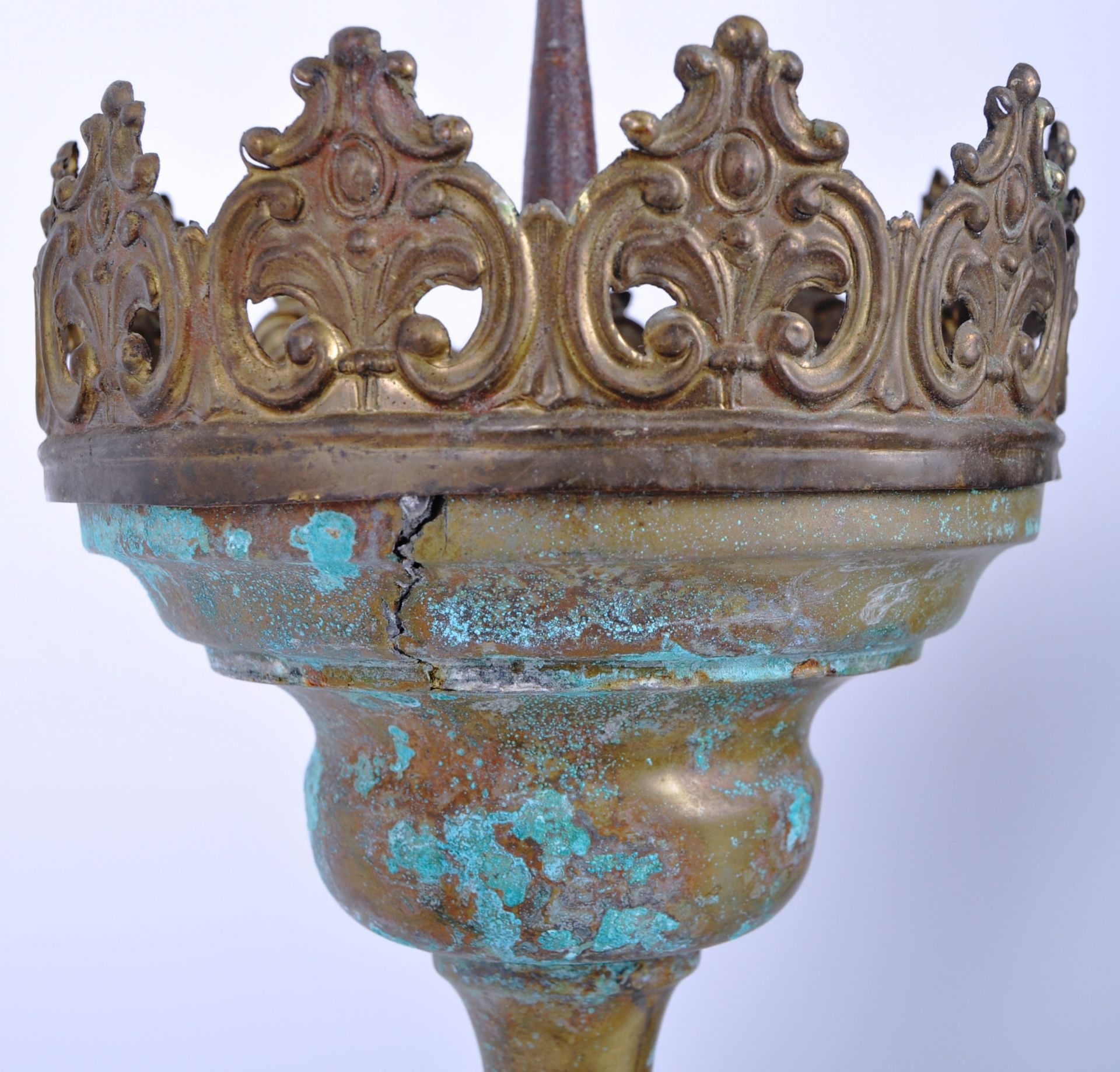 PAIR OF 19TH CENTURY ITALIAN ECCLESIASTIC CANDELABRAS - Image 6 of 7