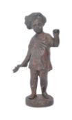 19TH CENTURY BRONZE FIGURE OF CHILD BACCHUS