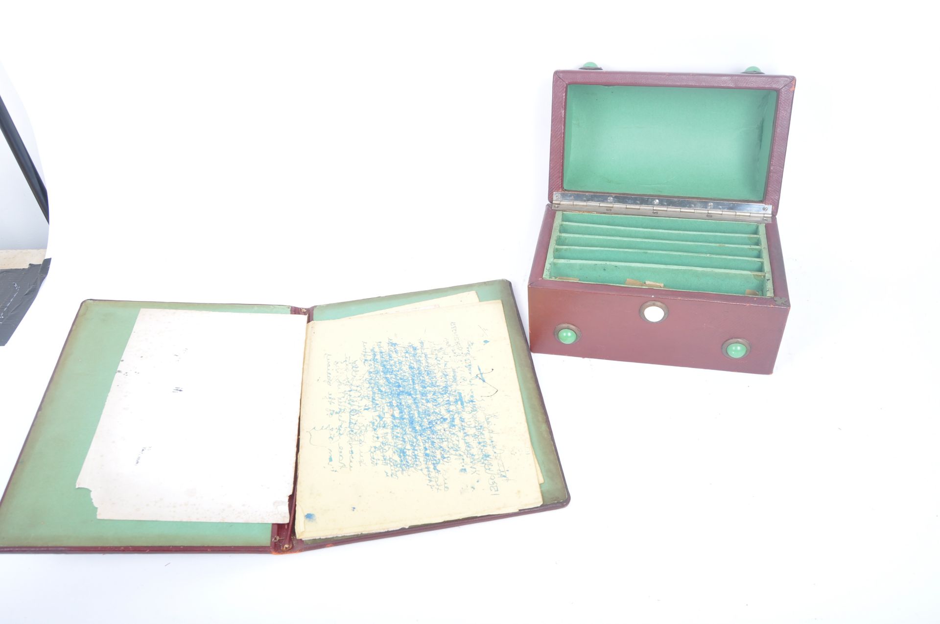 19TH CENTURY GOTHIC MANNER DESK BLOTTER & STATIONARY TIDY - Image 5 of 8