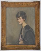 JOHN A. M. HAY - EDWARDIAN OIL PORTRAIT OF A SEATED LADY