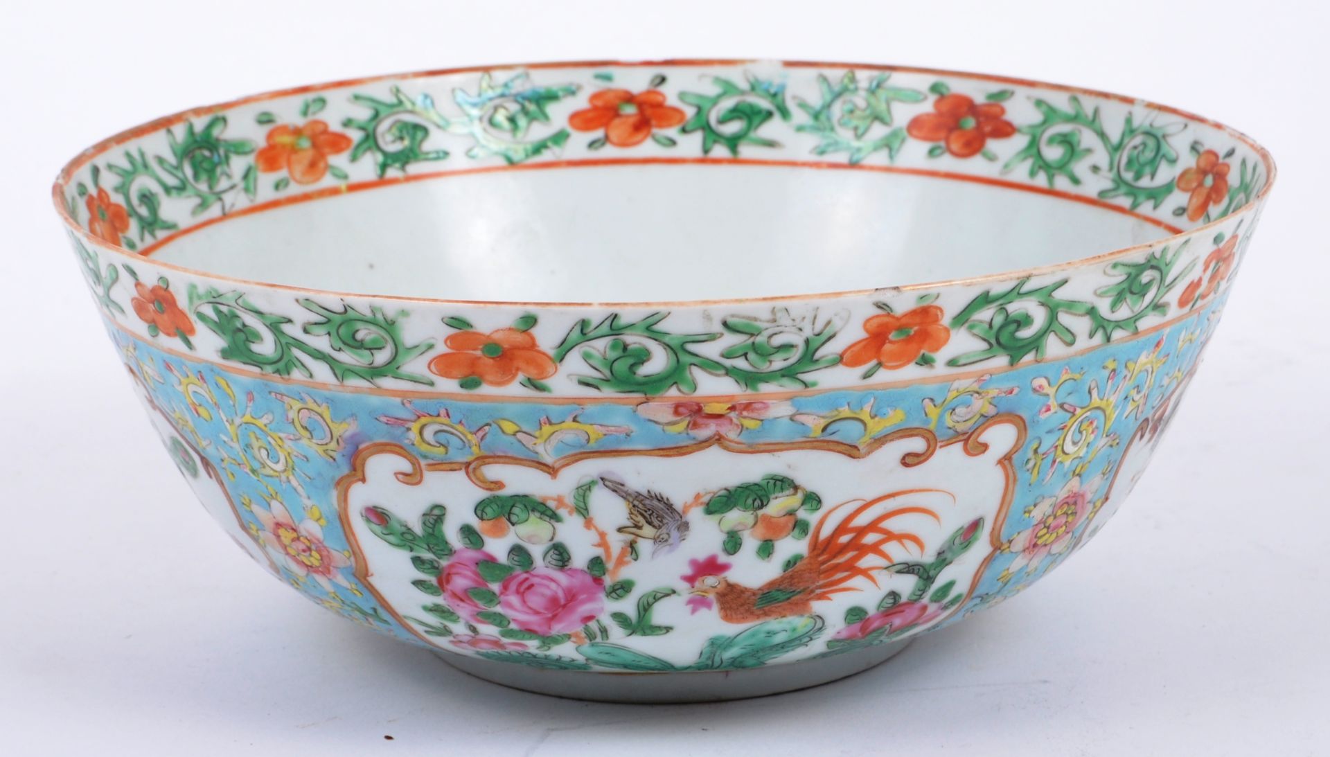 19TH CENTURY CHINESE PORCELAIN FAMILLE ROSE BOWL VASE - Image 2 of 8