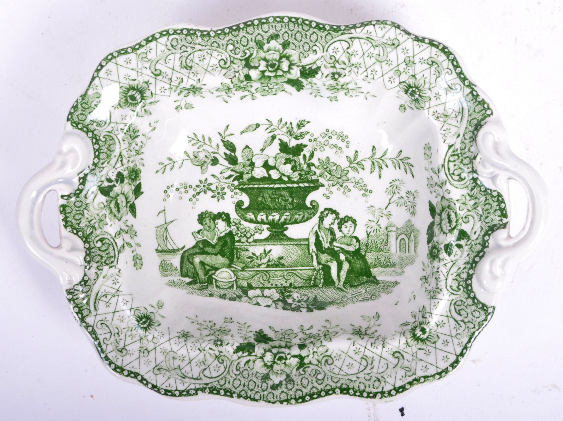 VICTORIAN STAFFORDSHIRE CERAMIC MINIATURE DINNER SERVICE - Image 7 of 8