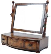 LATE 18TH CENTURY GEORGE III MAHOGANY TOILET SWING MIRROR