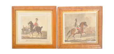 MITCHELSON OF MIDDLETON WATERCOLOUR CAVALRY DRAWINGS.