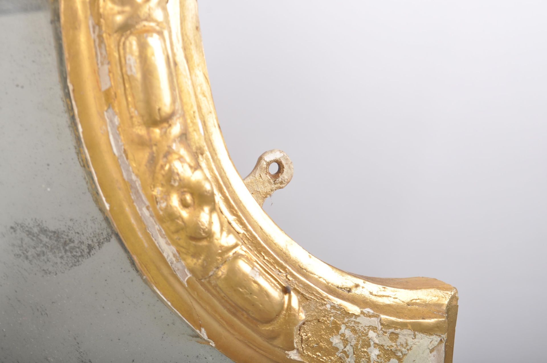 19TH CENTURY GILT WOOD & GESSO WORKED OVERMANTEL MIRROR - Image 3 of 6