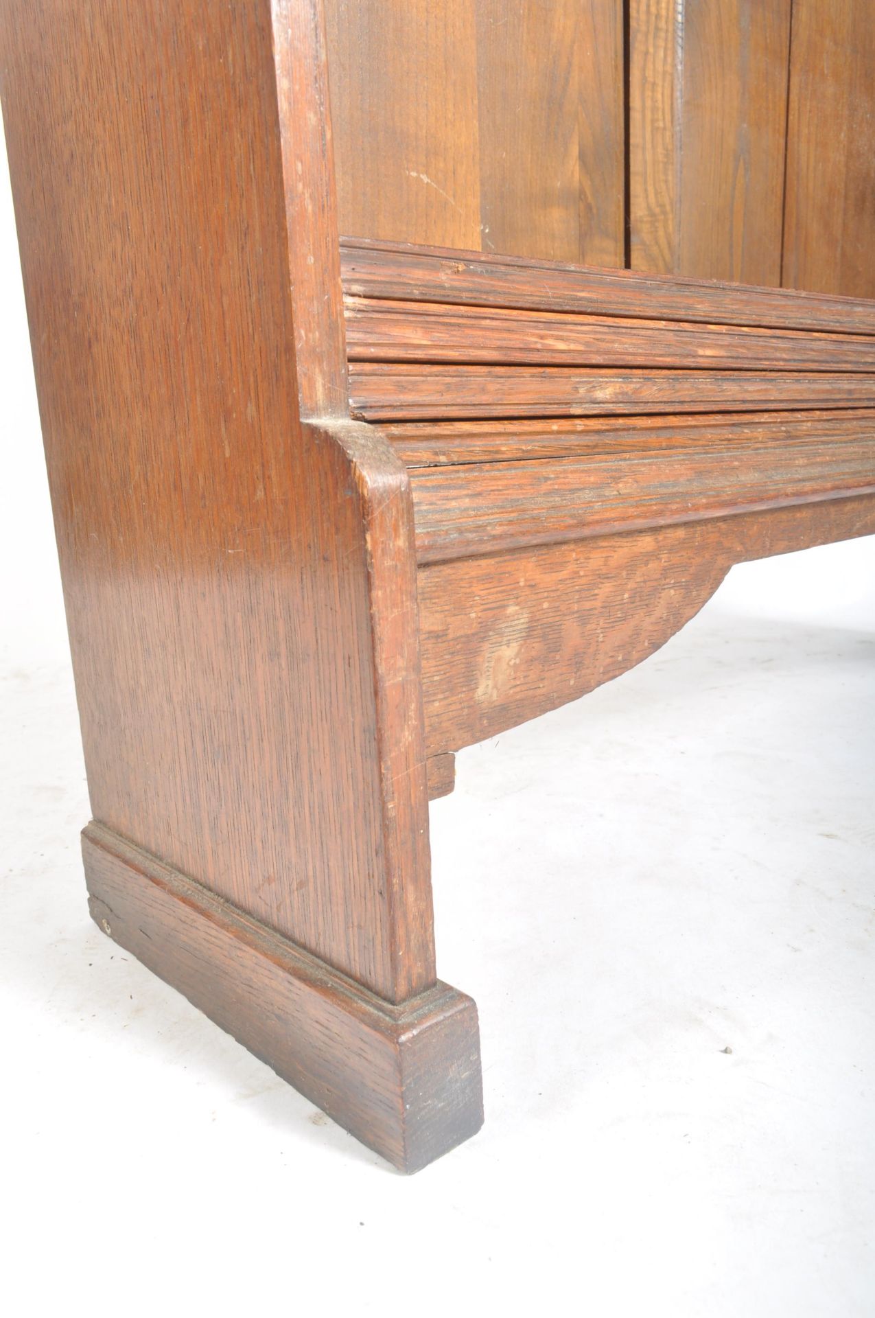 19TH CENTURY VICTORIAN ARTS & CRAFTS OPEN LIBRARY BOOKCASE - Image 3 of 5