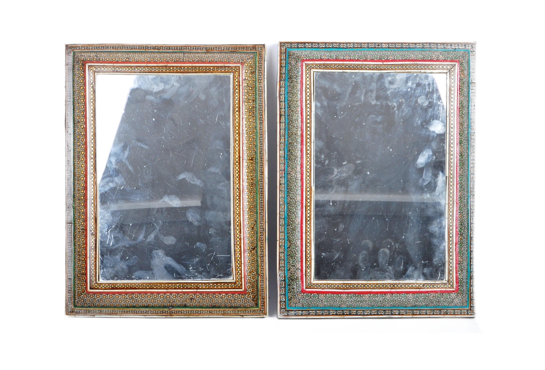 PAIR OF 19TH CENTURY VIZAGAPATAM MIRRORS - Image 4 of 9