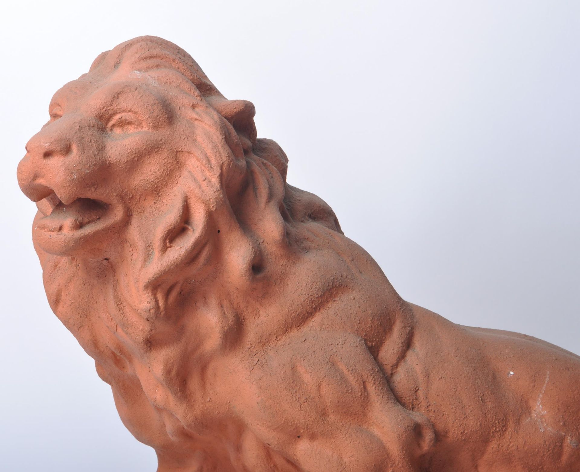 19TH CENTURY TERRACOTTA MAQUETTE SCULPTURE OF A LION - Image 2 of 7