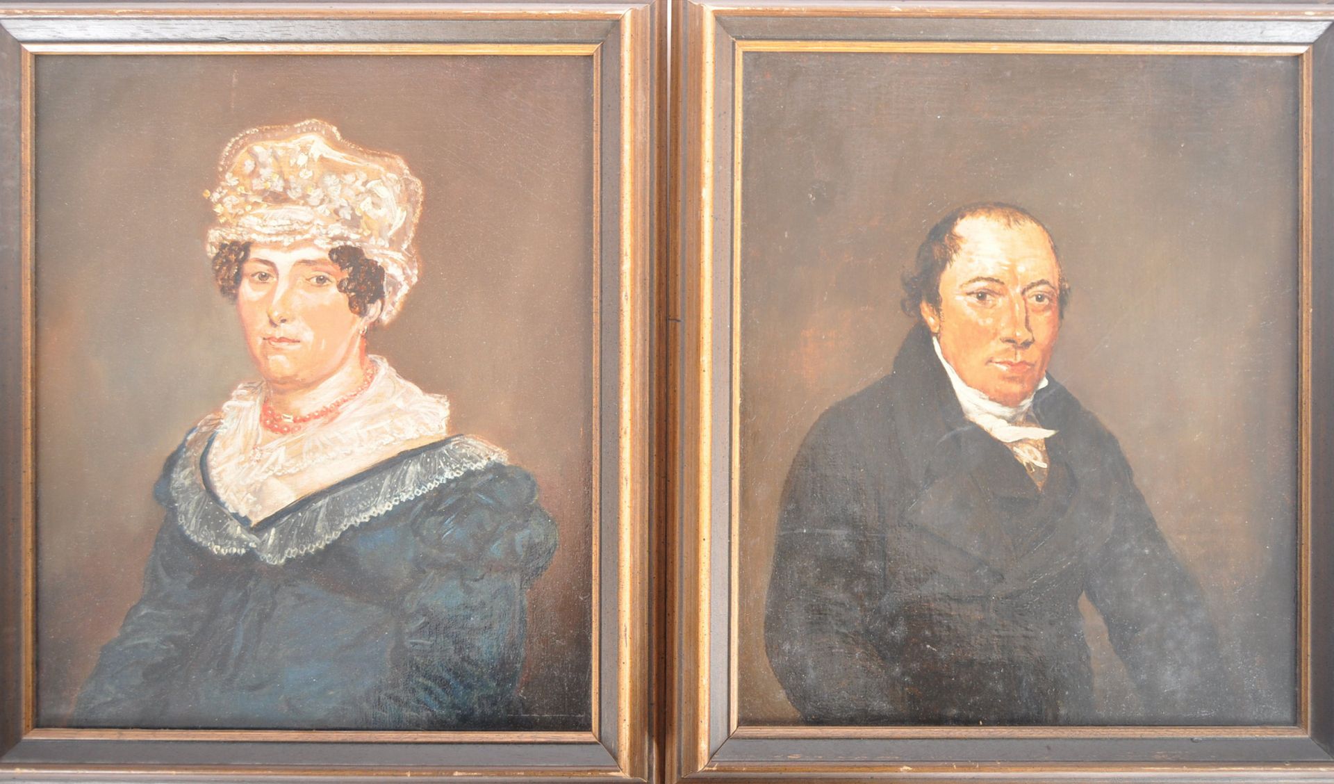 PAIR OF 19TH CENTURY OIL PORTRAIT PAINTINGS