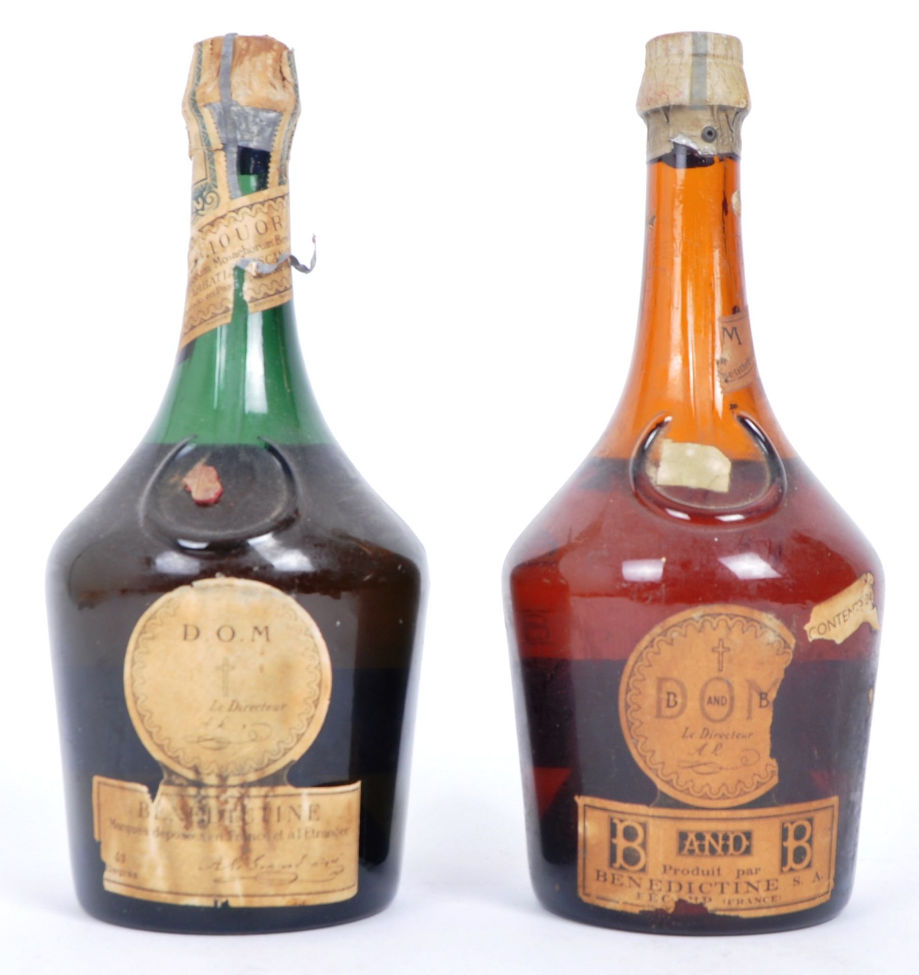 D.O.M. BENEDICTINE - TWO BOTTLES OF VINTAGE CHAMPAGNE