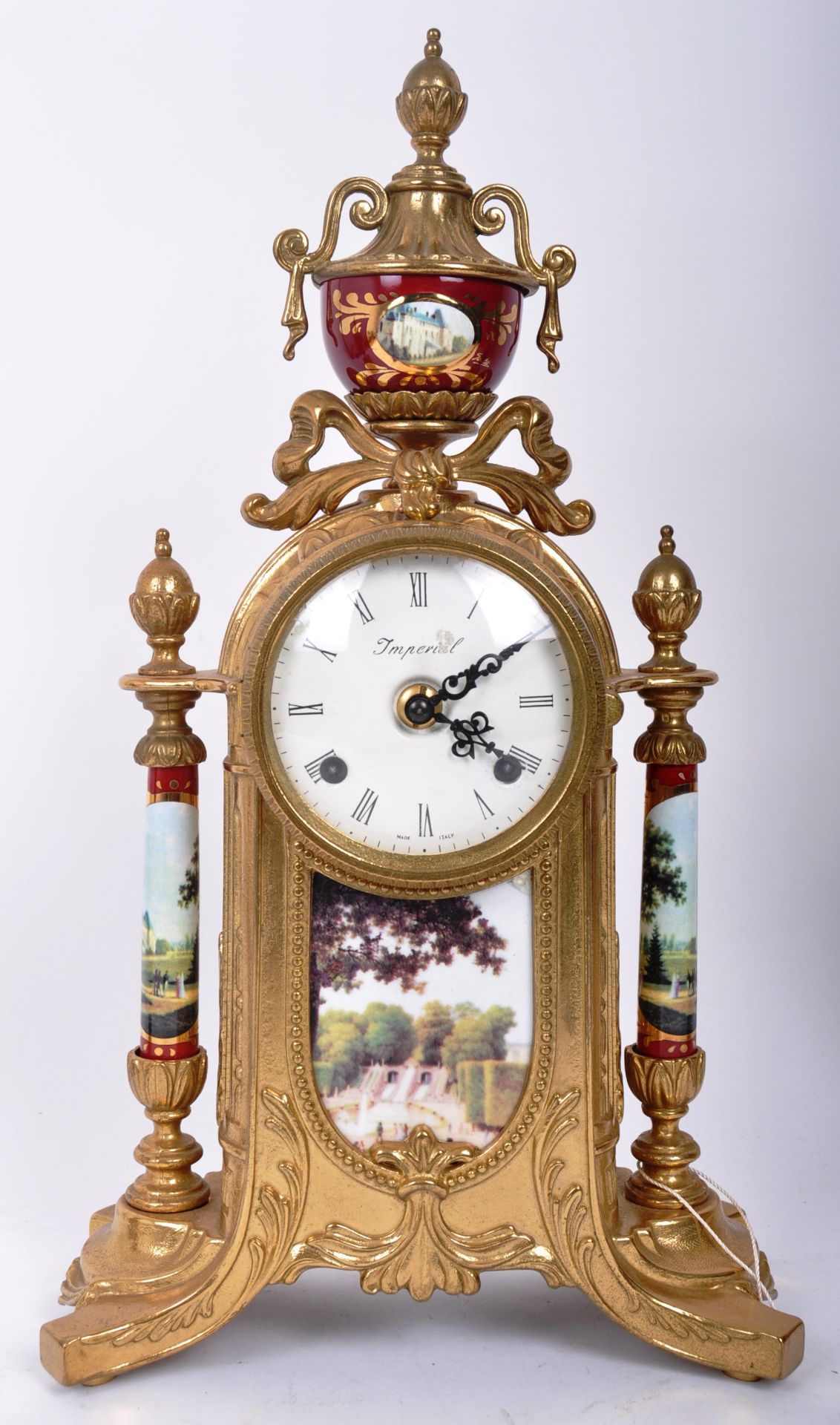 FRANZ HEMLE - MODERN ITALIAN THREE PIECE CLOCK GARNITURE - Image 2 of 17