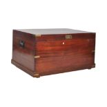 19TH CENTURY CAMPHOR WOOD CAMPAIGN CHEST / COFFER