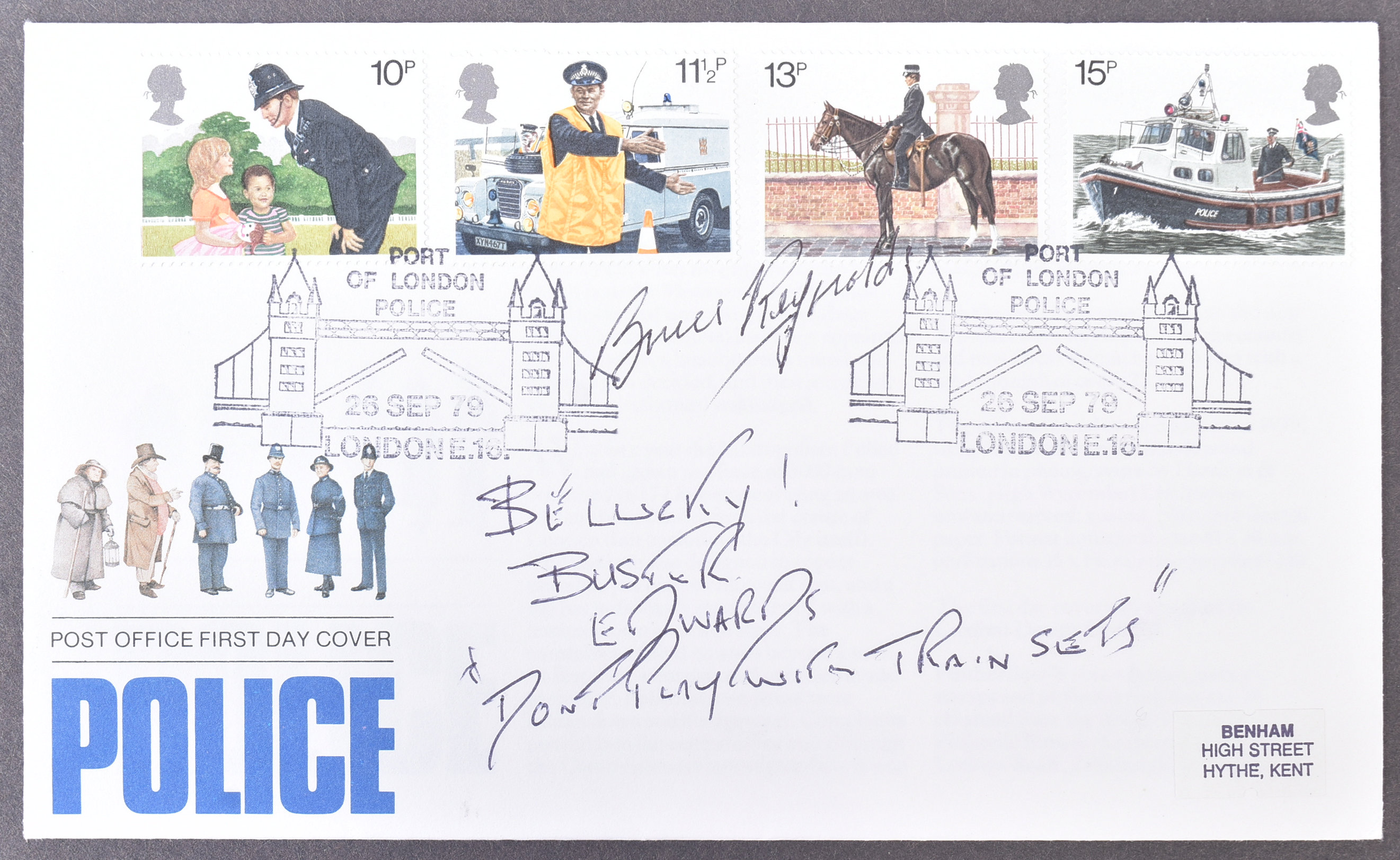 THE GREAT TRAIN ROBBERY - BUSTER EDWARDS & REYNOLDS SIGNED FDC