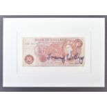 THE GREAT TRAIN ROBBERY - TOMMY WISBEY (D.2017) - SIGNED BANK NOTE