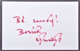THE GREAT TRAIN ROBBERY - BUSTER EDWARDS AUTOGRAPH