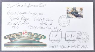 THE GREAT TRAIN ROBBERY - RONNIE BIGGS SIGNED FDC