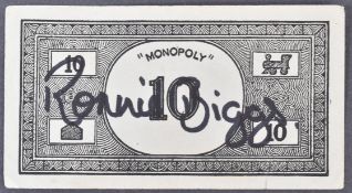 THE GREAT TRAIN ROBBERY - RONNIE BIGGS MONOPOLY BANK NOTE