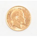 EDWARD VII 1902 22CT GOLD HALF SOVEREIGN