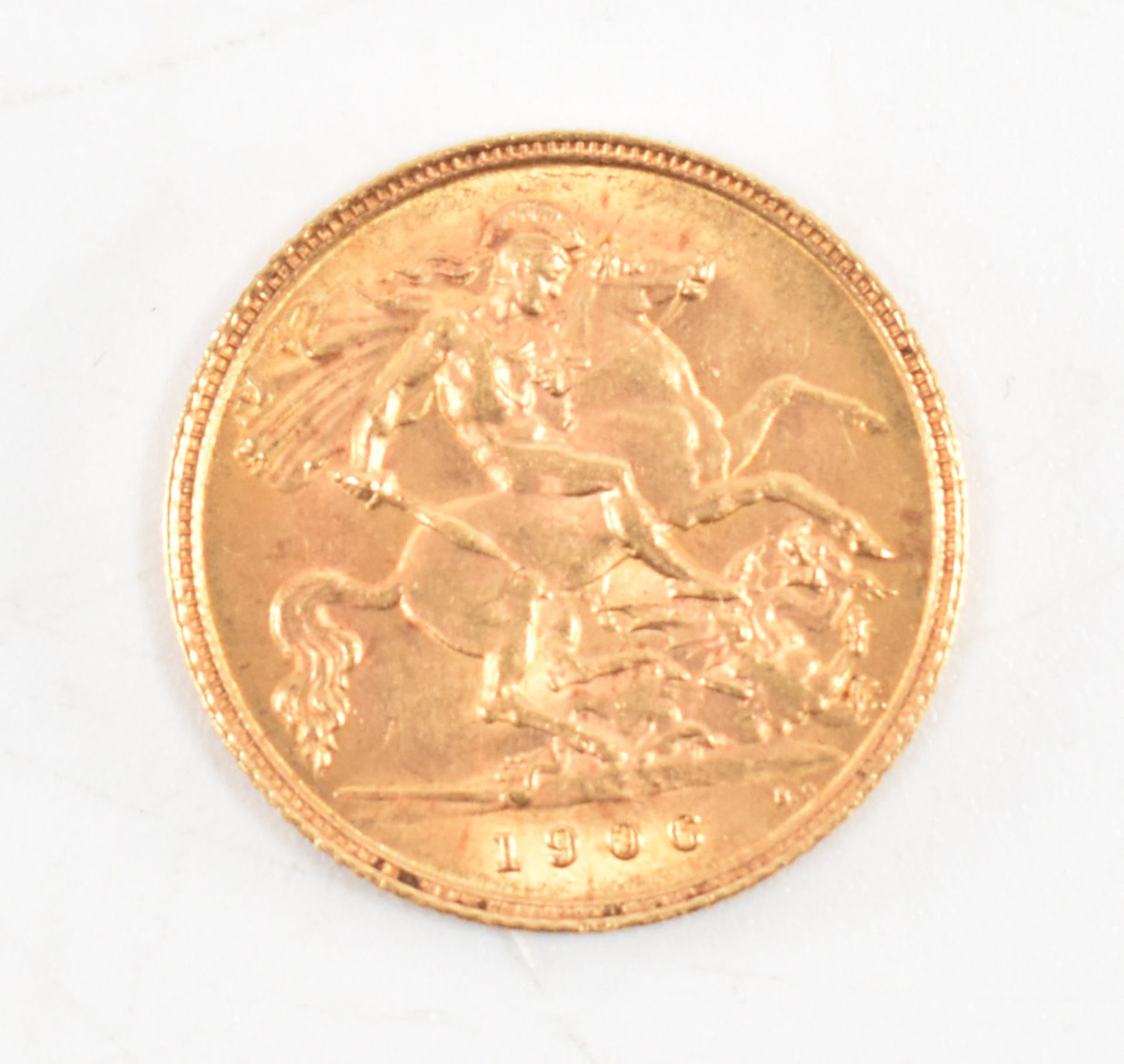 EDWARD VII 1906 22CT GOLD HALF SOVEREIGN - Image 2 of 2