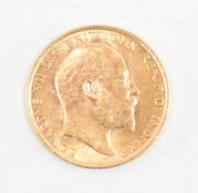 EDWARD VII 1904 22CT GOLD HALF SOVEREIGN