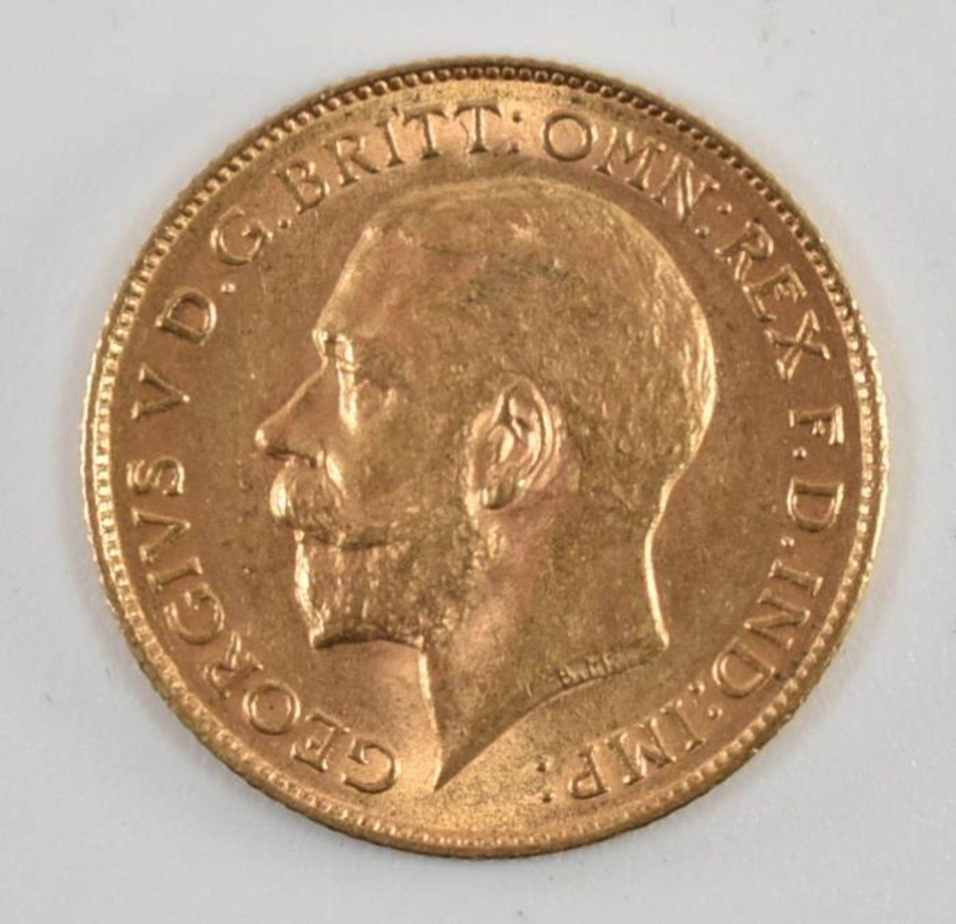 GEORGE V 1911 22CT GOLD HALF SOVEREIGN COIN