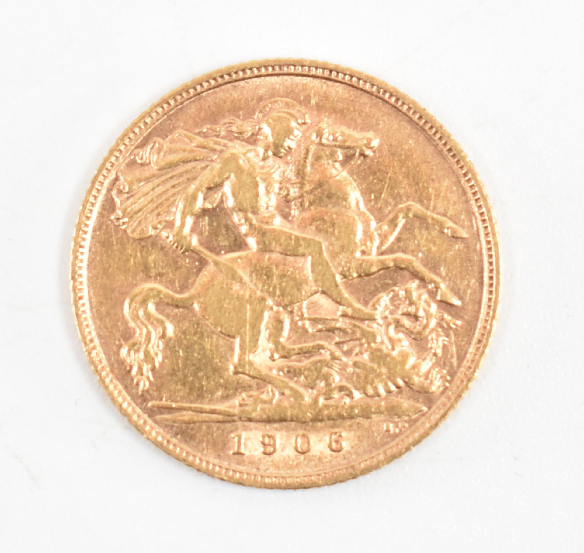 EDWARD VII 1906 22CT GOLD HALF SOVEREIGN - Image 2 of 2