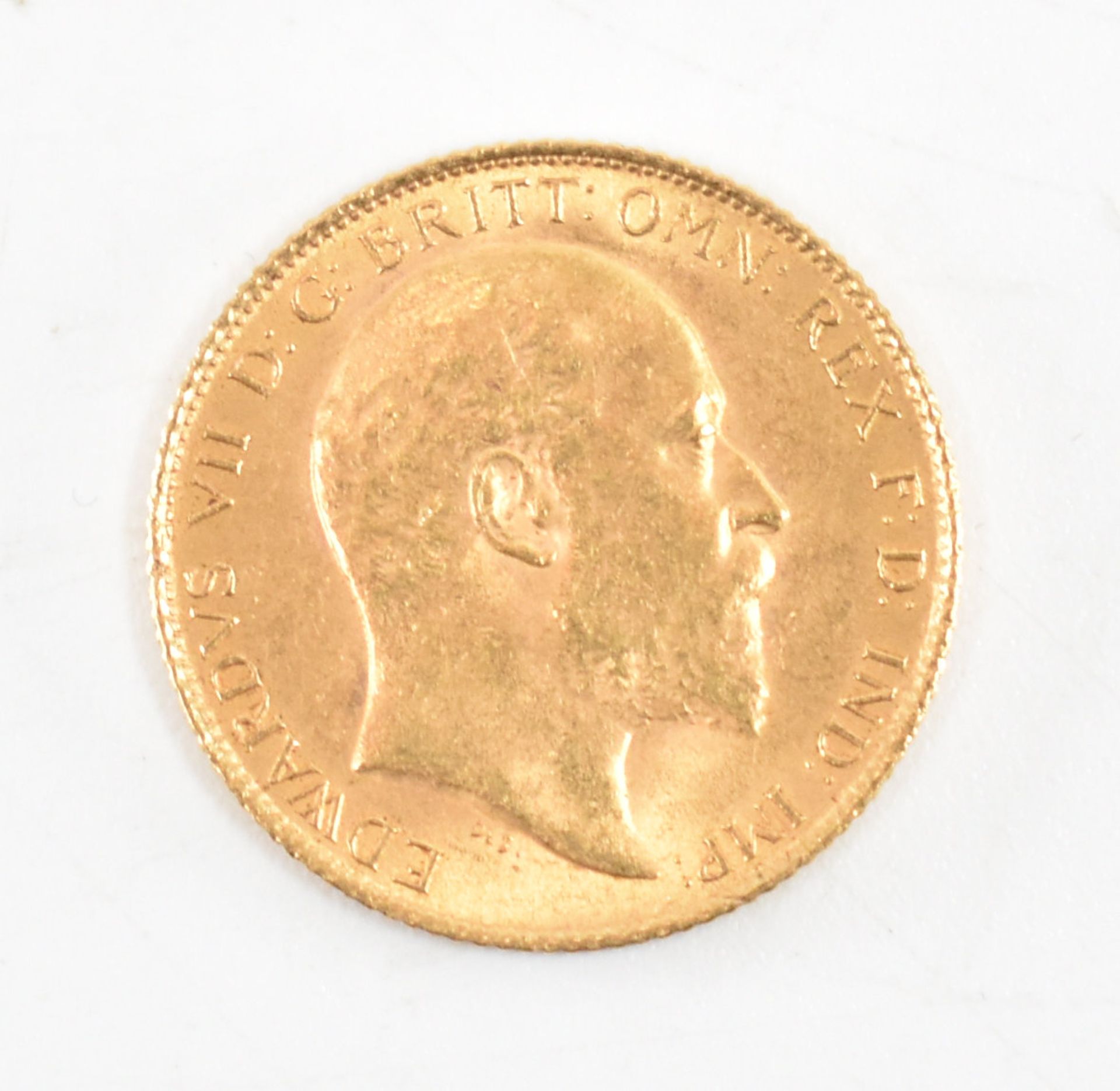 EDWARD VII 1907 22CT GOLD HALF SOVEREIGN