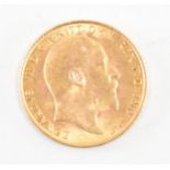 EDWARD VII 1905 22CT GOLD HALF SOVEREIGN