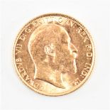 EDWARD VII 1910 22CT GOLD HALF SOVEREIGN