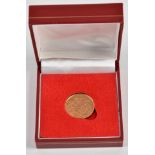 ELIZABETH II 2014 22CT GOLD FULL SOVEREIGN