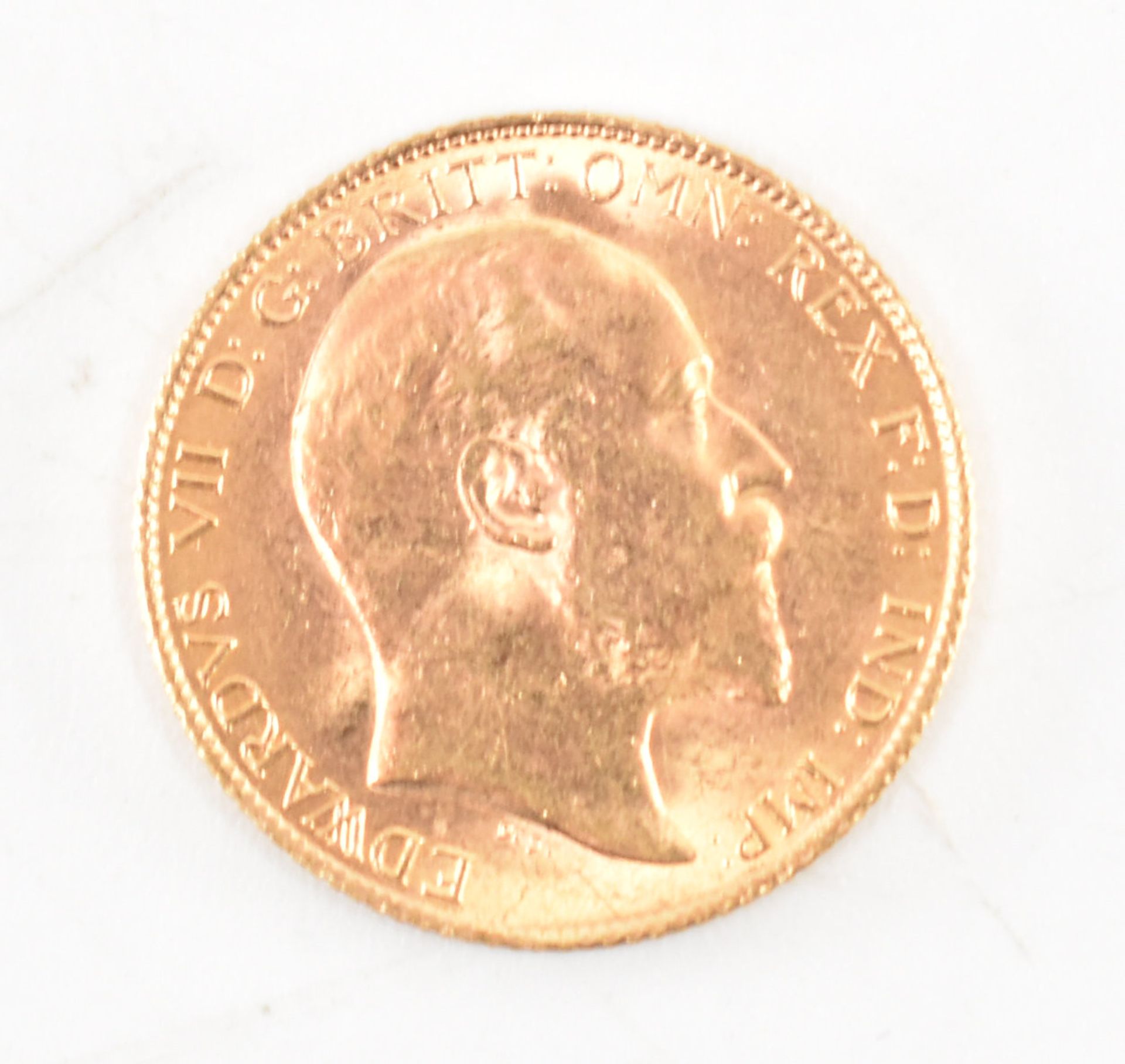 EDWARD VII 1909 22CT GOLD HALF SOVEREIGN