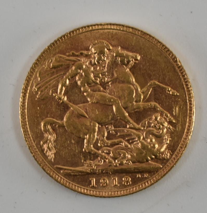 GEORGE V 1918 22CT GOLD FULL SOVEREIGN - Image 3 of 3