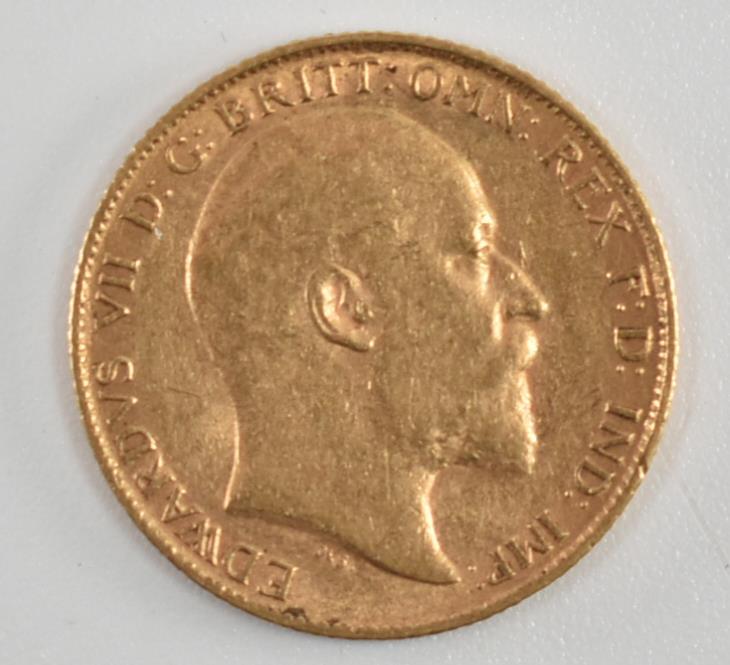 EDWARD VII 1903 22CT GOLD HALF SOVEREIGN COIN