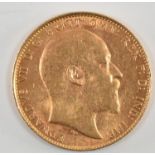 EDWARD VII 1904 22CT GOLD FULL SOVEREIGN COIN