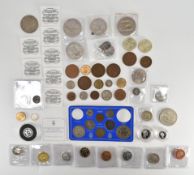 COLLECTION OF VICTORIAN & LATER SILVER & COMMEMORATIVE COINS