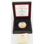 22CT GOLD 34G BIRTH OF PRINCE GEORGE MEDALLION COIN