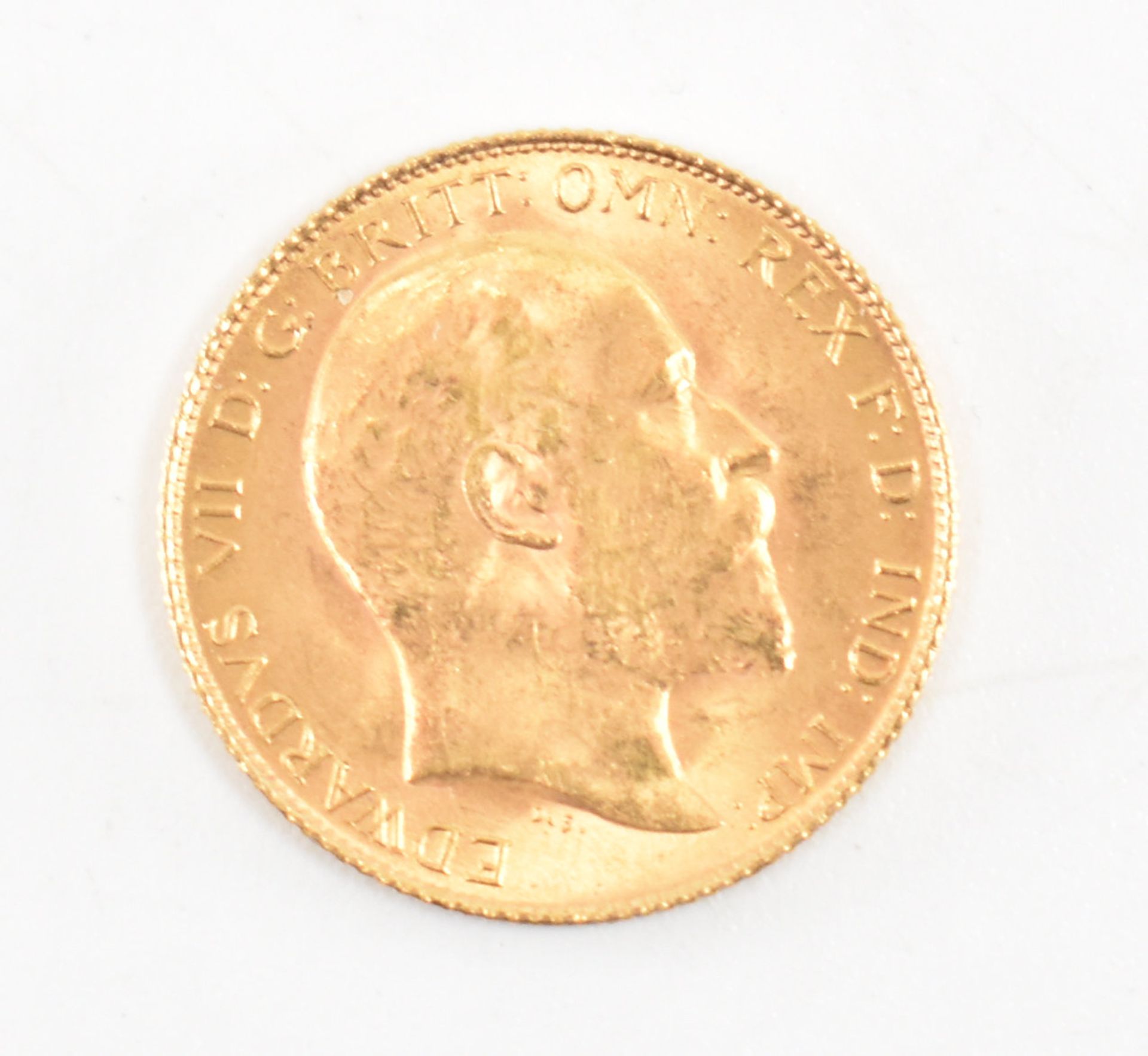 EDWARD VII 1908 22CT GOLD HALF SOVEREIGN