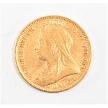 QUEEN VICTORIA 1893 22CT GOLD HALF SOVEREIGN