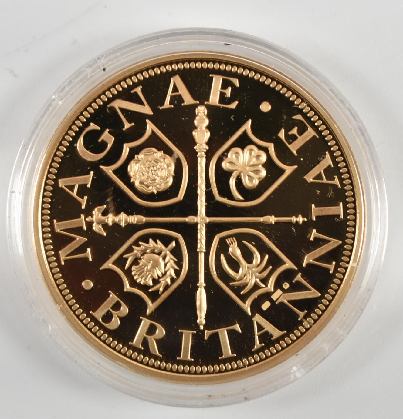 22CT GOLD 34G BIRTH OF PRINCE GEORGE MEDALLION COIN - Image 3 of 7