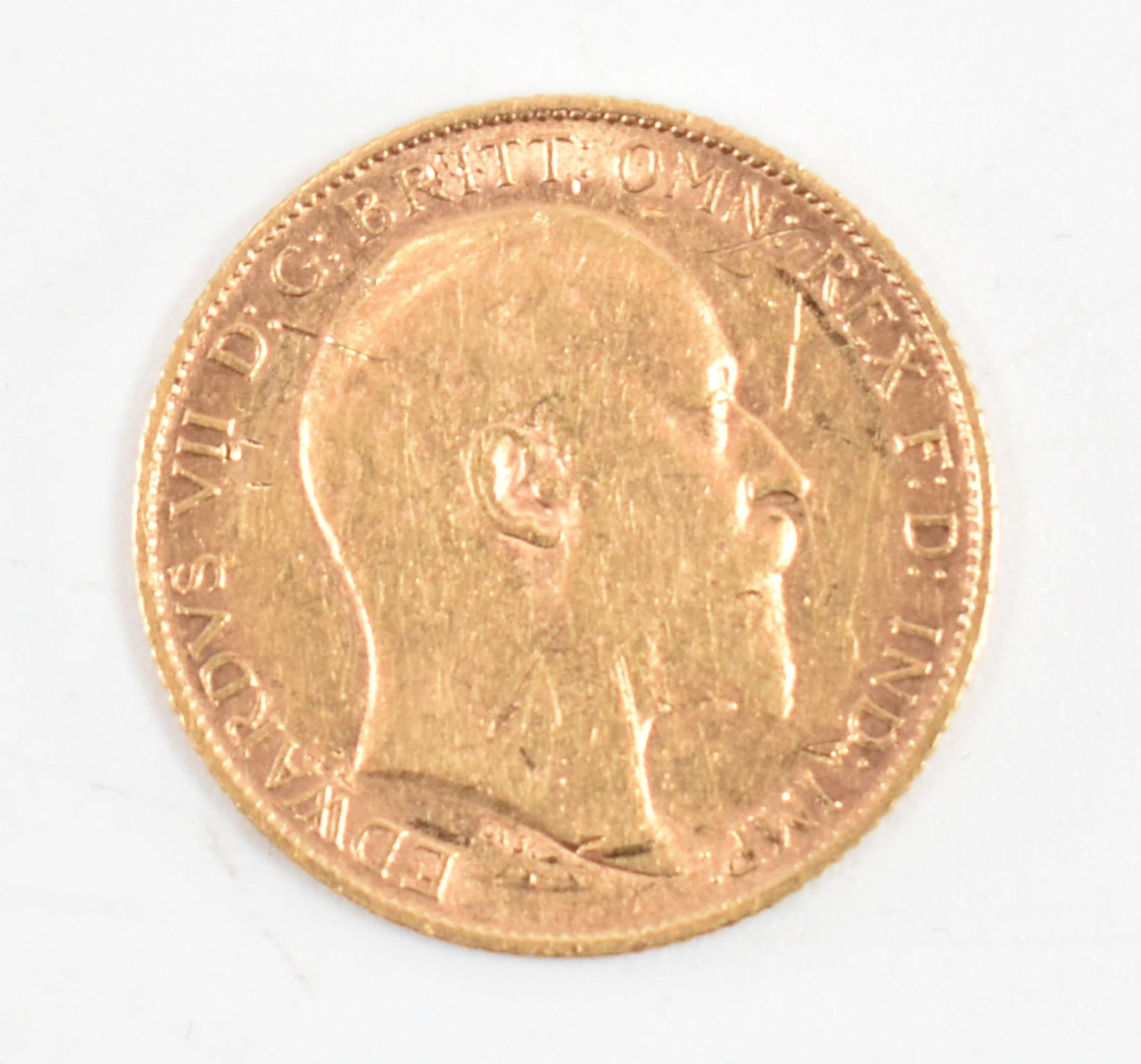 EDWARD VII 1906 22CT GOLD HALF SOVEREIGN