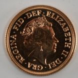 ELIZABETH II 2021 22CT GOLD FULL SOVEREIGN