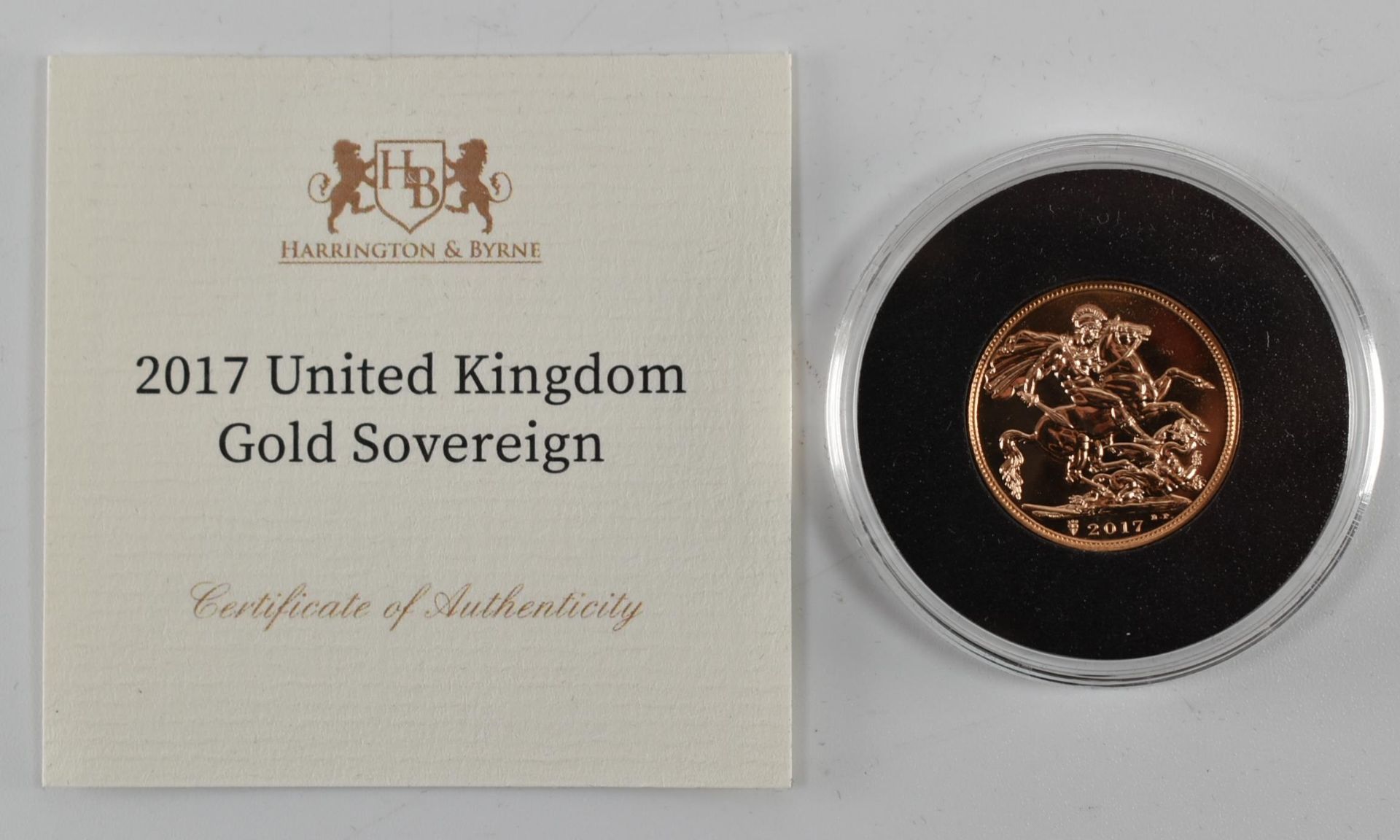 ELIZABETH II 2017 22CT GOLD UNCIRCULATED FULL SOVEREIGN