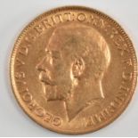GEORGE V 1915 22CT GOLD FULL SOVEREIGN COIN