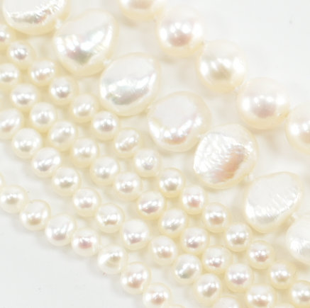 THREE CULTURED PEARL NECKLACES - Image 2 of 3