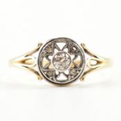 ANTIQUE 18CT GOLD & DIAMOND RING