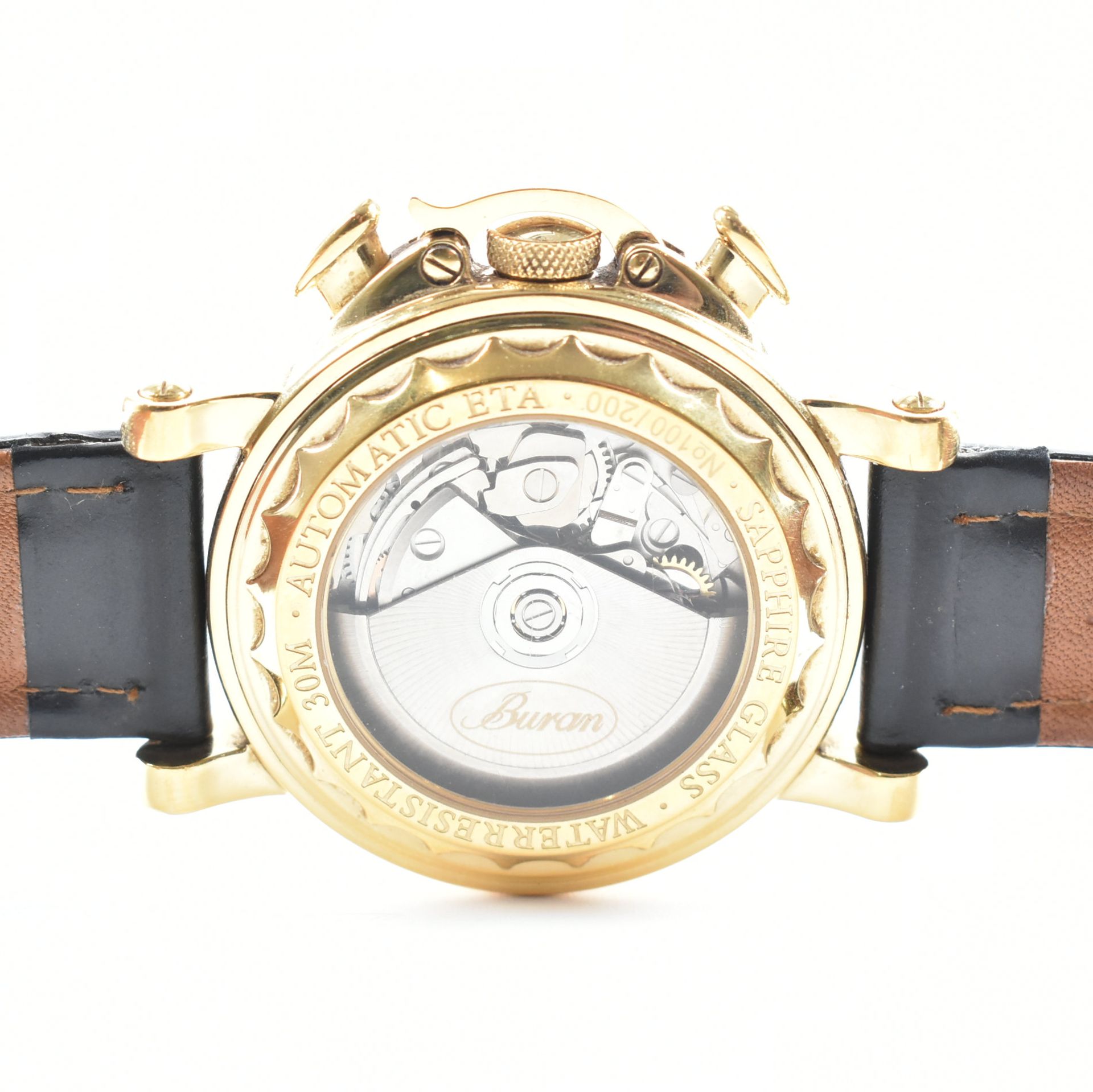 BURAN LIMITED EDITION GOLD TONE WRISTWATCH - Bild 6 aus 7