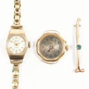 COLLECTION OF VINTAGE GOLD JEWELLERY