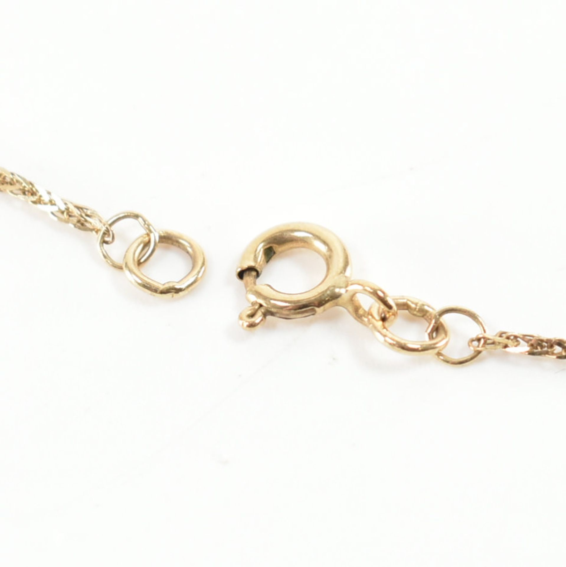 VINTAGE 9CT GOLD HERRINGBONE CHAIN BRACELET - Bild 3 aus 6